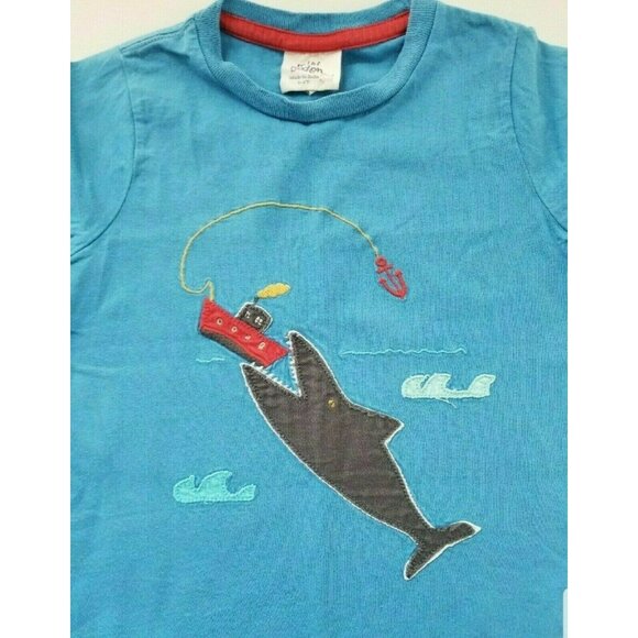 Mini Boden Shark Applique Tee / 3-4 Y - Picture 3 of 4